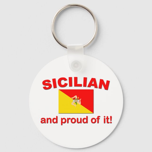 Proud Sicilian Key Ring (Front)