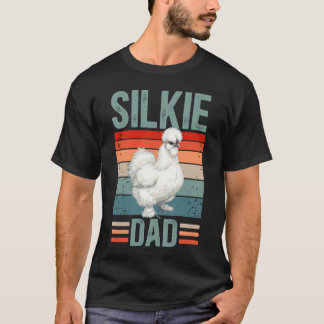 Proud Silkie Chicken Dad Silkie Chicken Lover Long T-Shirt