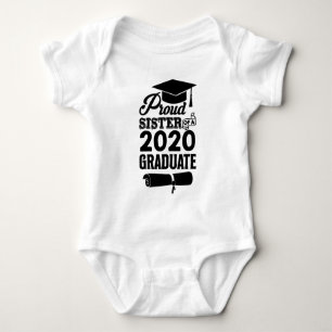 Proud Sister Of A 2020 Graduate Baby Bodysuit