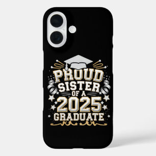 Proud Sister Of A 2025 Graduate Graduation iPhone 16 Case