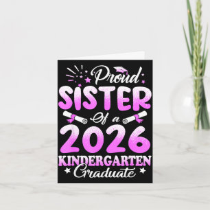 Proud sister of a class of 2026 graduate floral card