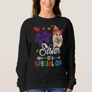 Proud Sister Of A Special One Puzzle Gnome Autism Sweatshirt