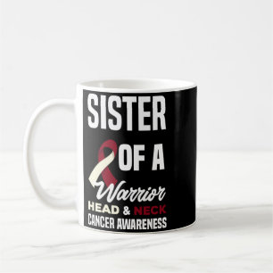 Proud Sister Of A Warrior Head Neck Cancer Coffee Mug