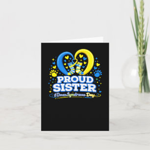 Proud Sister World Down Syndrome Awareness Day Card