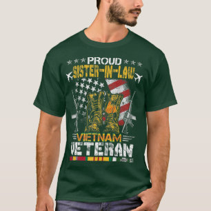 Proud SisterInLaw Of Vietnam Veteran US Flag Gifts T-Shirt