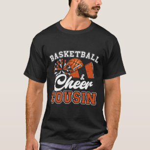 Proud Sketll And Cheer Cousin Cheerleader Sibling T-Shirt