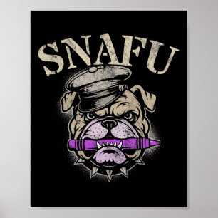 Proud Snafu I Eat Crayons Corp Team Military Jarhe Poster
