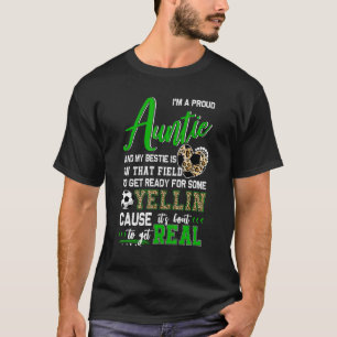 Proud Soccer Auntie Soccer Family Matching 2 T-Shirt