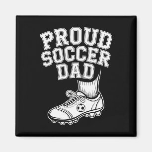 Proud Soccer Dad Cheerful Fan For Fathers _2 Magnet