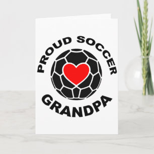 Proud Soccer Grandpa T Shirt Card