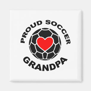Proud Soccer Grandpa T Shirt Magnet