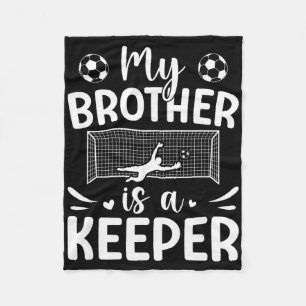 Proud Soccer Keeper Sister Of A Soccer Goalkeeper Fleece Blanket