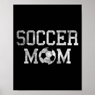 Proud Soccer Mum Shirt Funny Sport Gift For Game D Poster