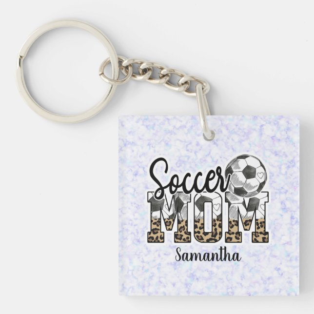 Proud Soccer Mum – Sideline Champion Key Ring (Front)