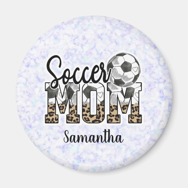 Proud Soccer Mum – Sideline Champion Magnet (Front)