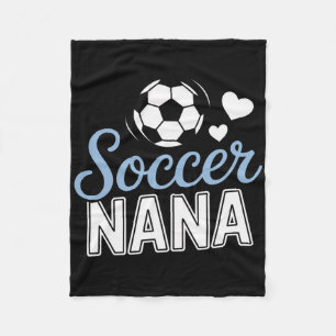 Proud Soccer Nana Supporting Grandkids At Matches Fleece Blanket