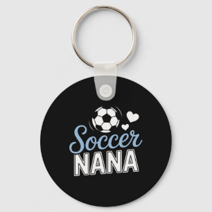 Proud Soccer Nana Supporting Grandkids At Matches Key Ring