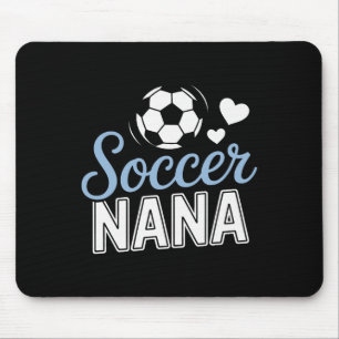 Proud Soccer Nana Supporting Grandkids At Matches Mouse Pad