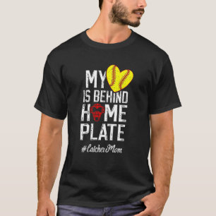 Proud Softball Catcher Mum Of A Softball Catcher M T-Shirt