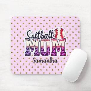 Proud Softball Mum Life Mouse Pad