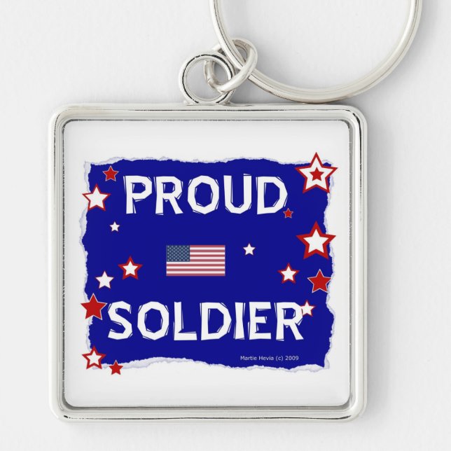 Proud Soldier Key Ring (Front)