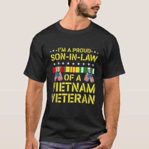 Proud Son In Law Of A Vietnam Veteran Vintage Dad T-Shirt