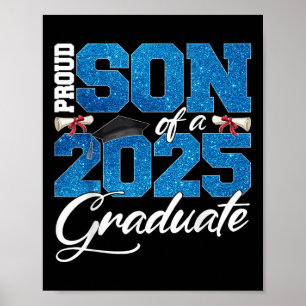 Proud Son Of A Cl Of 2025 Senior Graduate Men Wome Poster