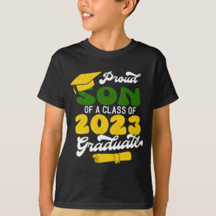 Proud SON of a Class of 2023 Graduate Retro Gold T-Shirt