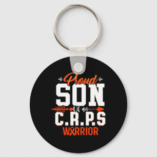 Proud Son Of A Crps Warrior Month Orange Ribbon Key Ring