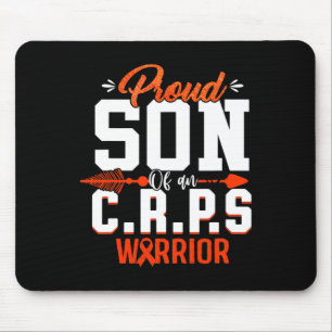 Proud Son Of A Crps Warrior Month Orange Ribbon Mouse Pad