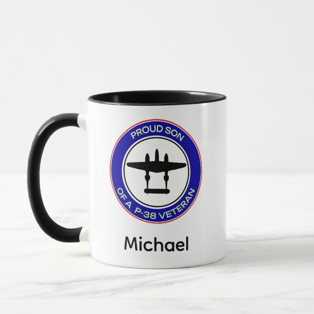Proud Son of a P-38 Veteran Mug (Left)