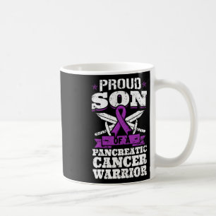 Proud Son Of A Pancreatic Cancer Warrior Awareness Coffee Mug