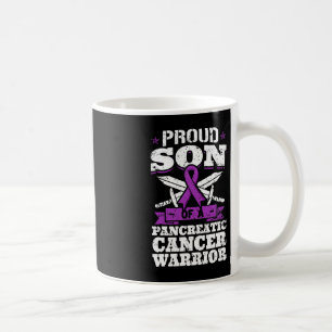Proud Son Of A Pancreatic Cancer Warrior Awareness Coffee Mug