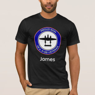 Proud Son of a Woman P-38 Veteran T-Shirt