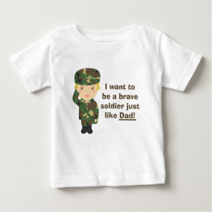 Proud son of an Army or Military Dad Baby T-Shirt
