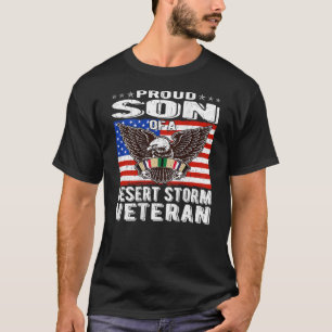 Proud Son Of Desert Storm Veteran Persian Gulf War T-Shirt