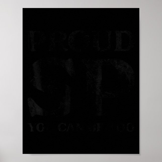 Proud Sp Anti Scientology Funny Quote Idea  Poster (Front)