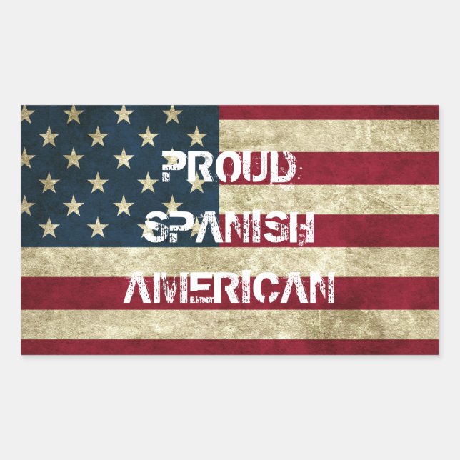 Proud Spanish American Sticker (Front)