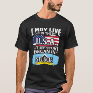 Proud St Lucia Roots T-Shirt