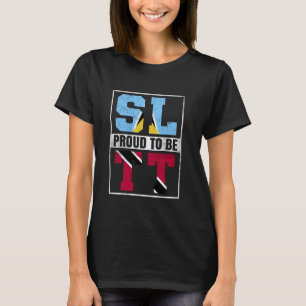 Proud St Lucian Trinidadian Mix St Lucia Trinidad T-Shirt