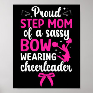 Proud Step-mum Of A Cheerleader Stepmother Cheer S Poster