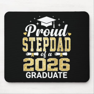 Proud Stepdad Of A 2026 Graduate Cl Of Graduation Mouse Pad