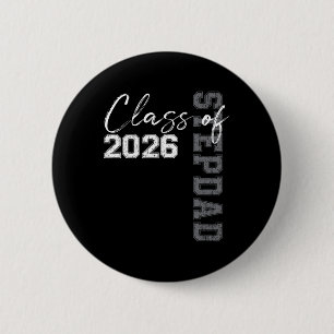 Proud Stepdad Of A Cl Of 2026 Graduate Senior 26 _ 6 Cm Round Badge