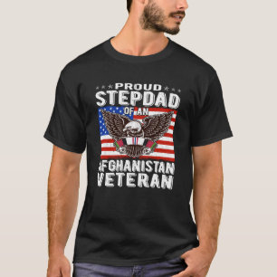 Proud Stepdad Of Afghanistan Veteran Patriotic Mil T-Shirt