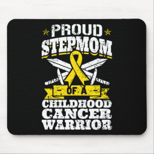 Proud Stepmom Of A Childhood Cancer Warrior Awaren Mouse Pad