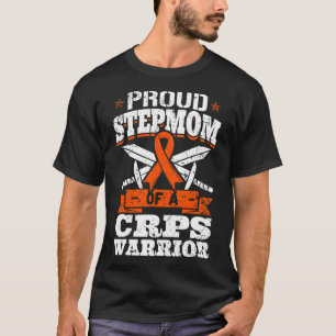 Proud Stepmom Of A Crps Warrior Rsd Awareness Ribb T-Shirt