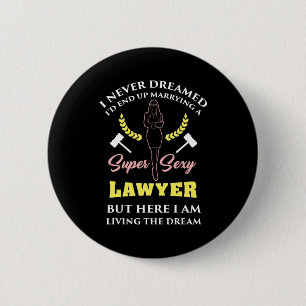 Proud Super Lawyer Lady 6 Cm Round Badge