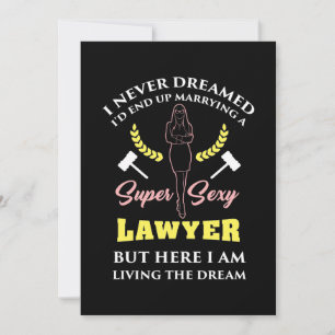 Proud Super Lawyer Lady Invitation