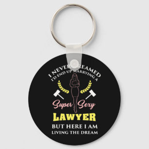 Proud Super Lawyer Lady Key Ring