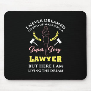 Proud Super Lawyer Lady Mouse Pad